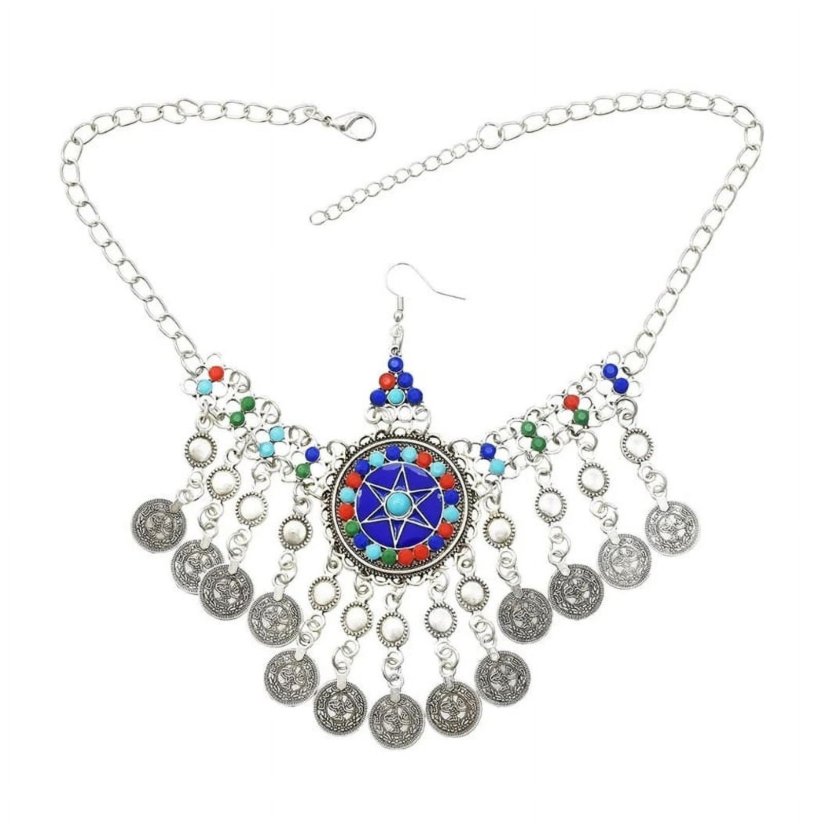 GENEMA Head Chain Jewelry with Coins Tassel Bohemian Head Chain Elegant Bridal Headpiece Vintage