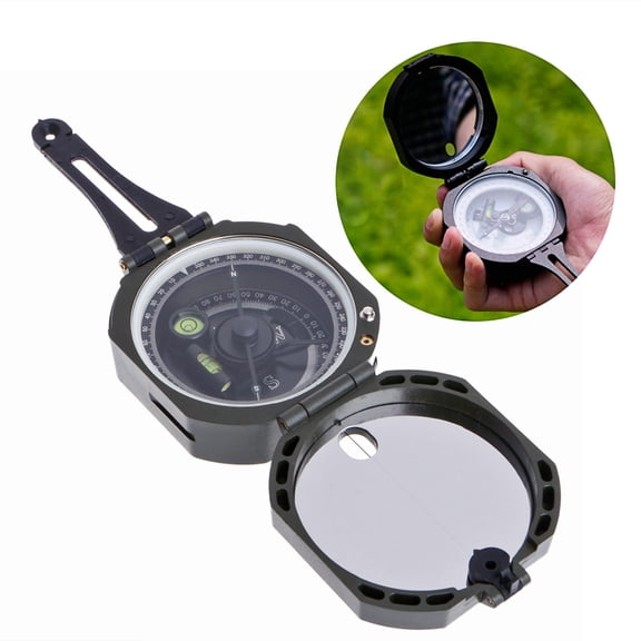 GENEMA High Precision Magnetic Pocket Transit Geological Compass Scale 0-360 Degrees