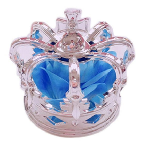 GENEMA Japanese Lolita Princess 3D Tiara Crown Luxuries Artificial Rose Flower Cosplay Headdress Hair Accessories with Alligator Clips and Ribbon