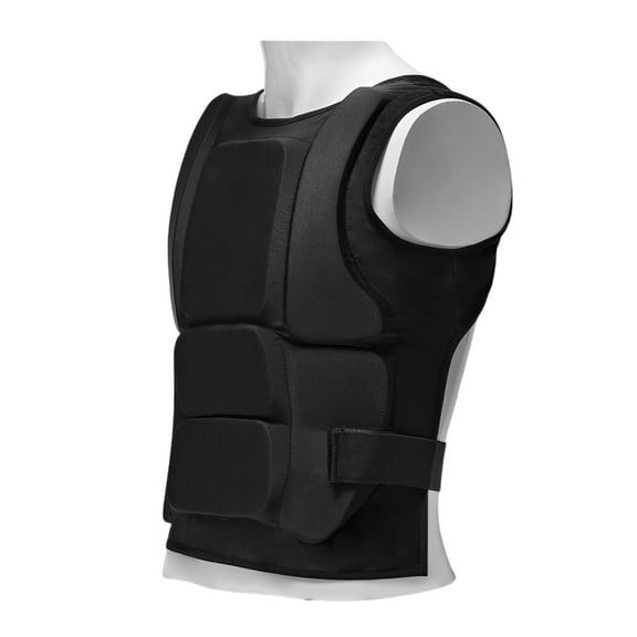 GENEMA Karate Training Chest Guard Polyester Foam Lined Impact Protections Adjustable