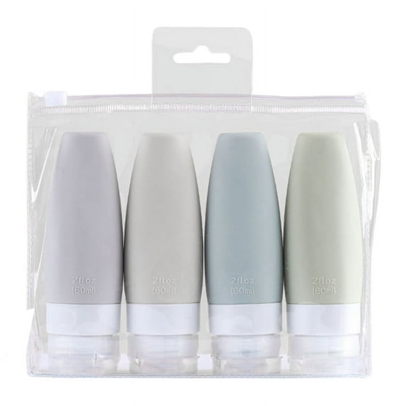 GENEMA Leak Proof Travel Bottles Set Travel Containers for Travel Size Toiletries with Portable Quart Bag Storage Shampoo Lotion Soap Liquids Toiletries