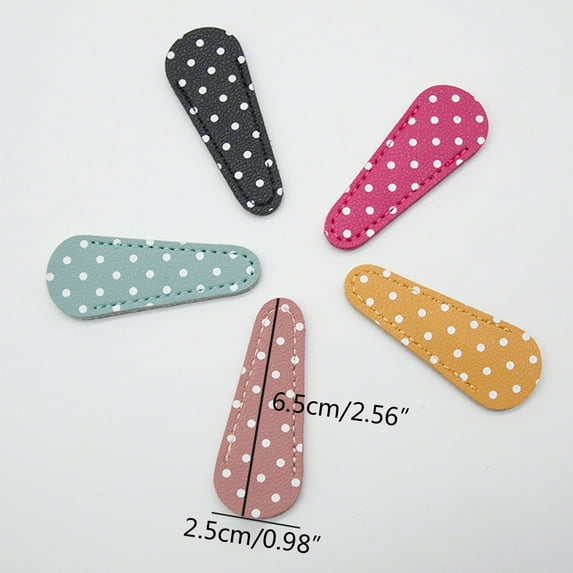 GENEMA Leather Embroidery Scissors Sheath Cover Barber Hairdressing Shears Holster Protective Storage