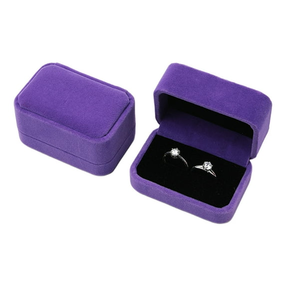 GENEMA Luxury Velvet Ring Gift Box Suitable for Proposal Wedding Engagement Birthday