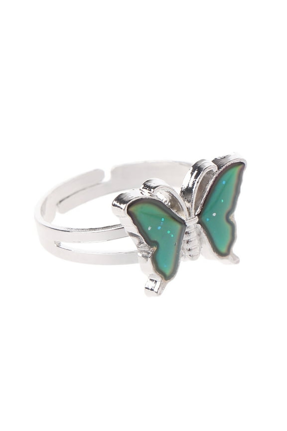 Magic Butterfly Color Change Mood Ring Emotion Feeling Temperature Rings Jewelry
