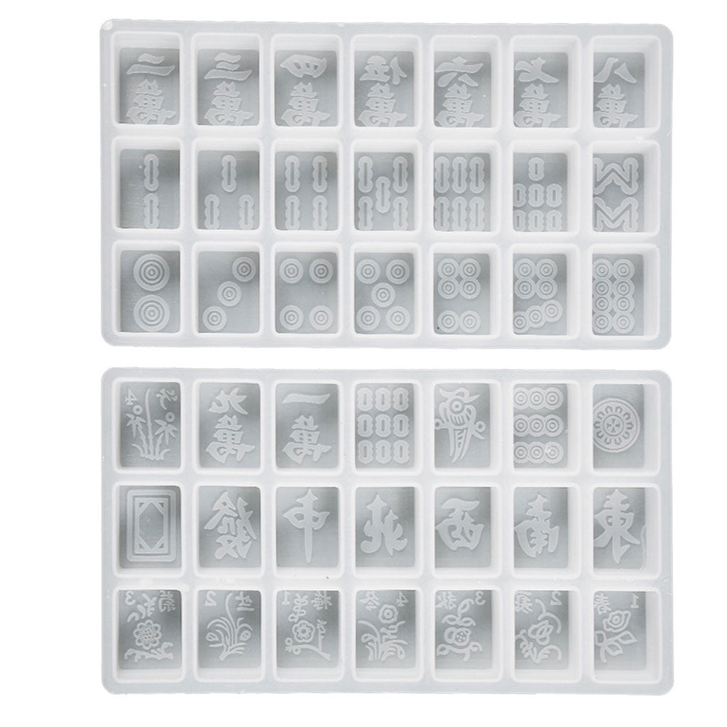 GENEMA Mahjong Dice Epoxy Resin Casting Mold Resin Silicone Molds for DIY Craft Project