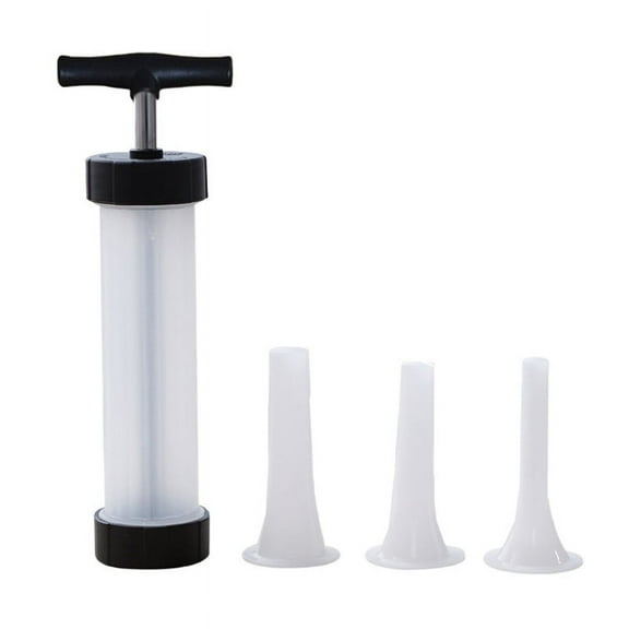 GENEMA Meat Injector Syringe Kit with 3 Professional Plastic Marinade Injector Tubes for BBQ Grill Smoker Turkey and Brisket Home Kitchen Shooter Extruder Kits