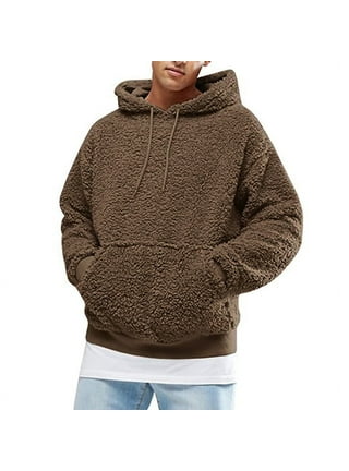 Fluffy hoodies top for men