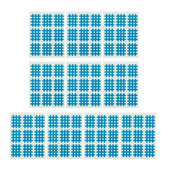 GENEMA Pack of 10 Sheets Kindmax Healthcare Spi-ral Cross Kinesiology Tape Physical Therapy Cross Muscle Tape for Pain Relief