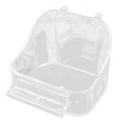 GENEMA Parrot Bath Box Small Bird Bath for Cage Bathing Tub for Pet Birds Small Birds Canary Bird Cage Supplies Accessories