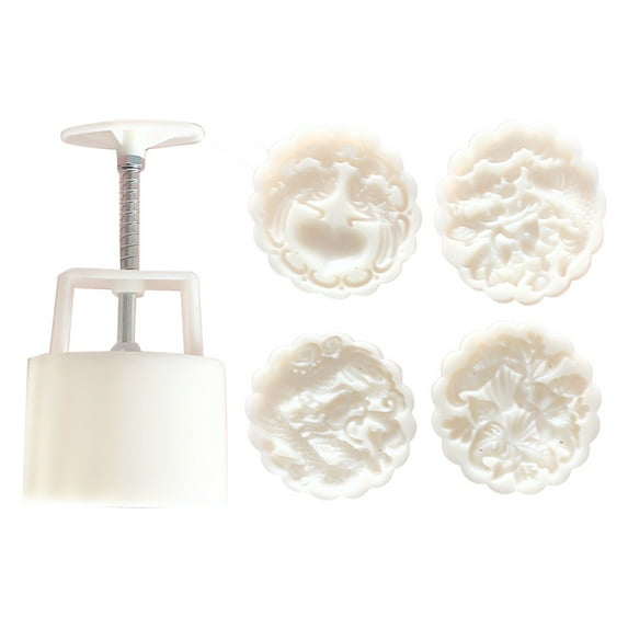 GENEMA Plastic Material Mooncake Mold 3D Dragon Fish Stamps Cookie Cutter Mould 150g DIY Baking Accessories Mid-Autumn Festival