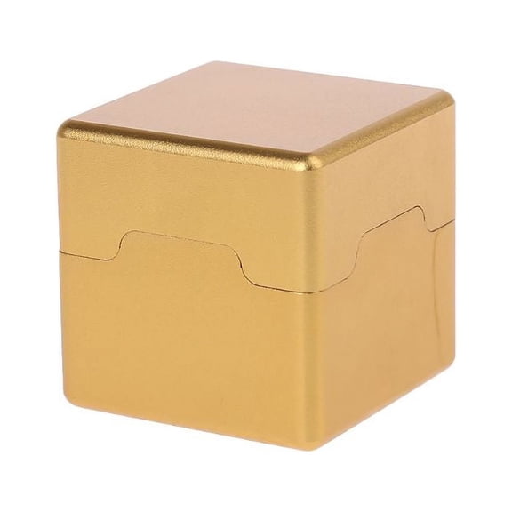 GENEMA Pocket Billiard Cue Chalk Holder Aluminum Portable Mini Cue Tips Chalk Pool Chalks Carrier Case Box