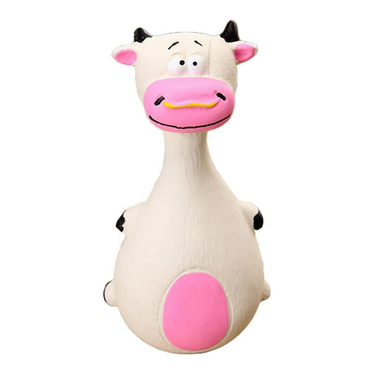 Rubber cow dog toy online