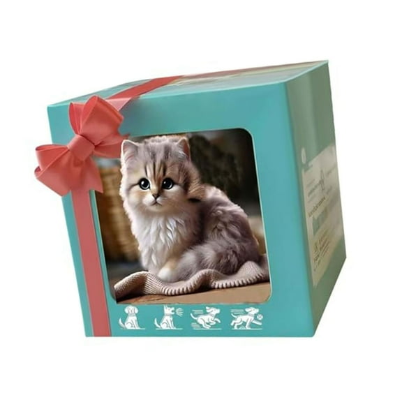 GENEMA Robotic Plush Cats Toy Interaction Comfort Animal Toy with Life Like Movement