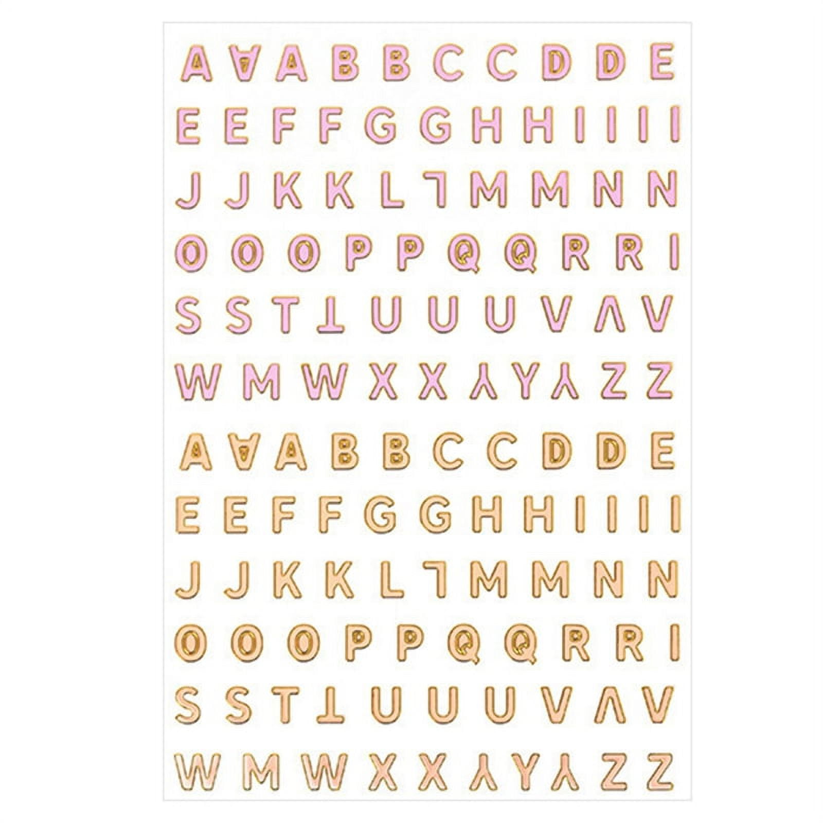 GENEMA Scrapbook Letter Stickers Colorful Self Adhesive Alphabet Number  Letter for Card 