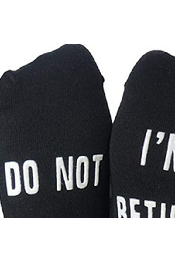 Unisex Novelty Funny Sayings Anti-Slip Socks Do Not Disturb Do It Yourself I Am Retired Phrase Cotton Retirement Hosiery