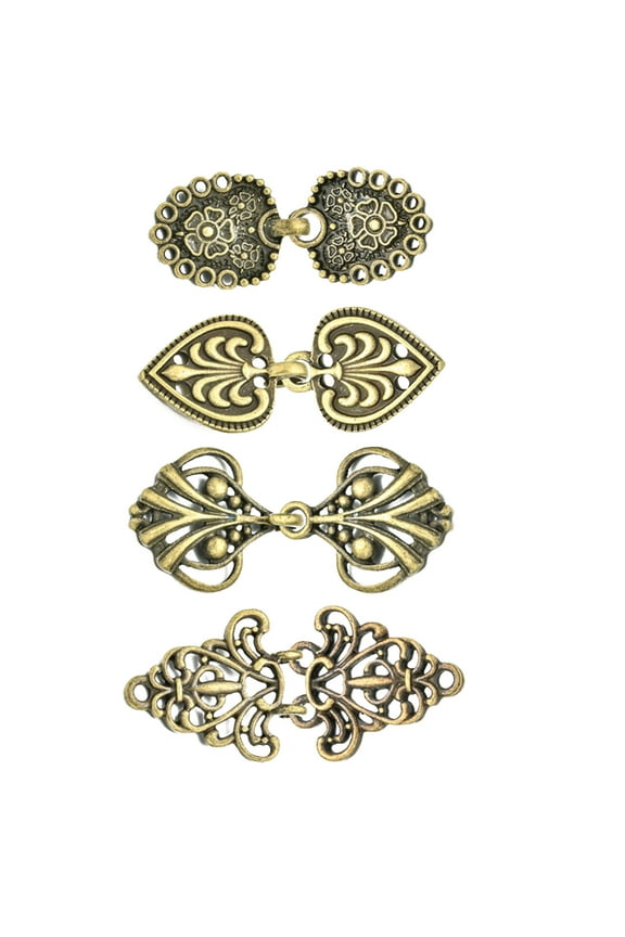 Vintage Sweater Clips Cardigan Clip Shawl Clips Retro Cloak Sweater Clips 4 Pcs