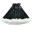 thumbnail image 1 of GENEMA Women Crinoline Petticoat Fluffy Skirt Short Slips Underskirt 16in for Cosplay, 1 of 10