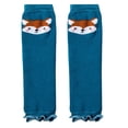 thumbnail image 1 of GENEMA Women Kids Girls Winter Yoga Dance Leg Warmers Cute Cartoon Animal Print Thick Terry Boots Cover Cuff Ruffled Hem Toeless Workout Socks, 1 of 15