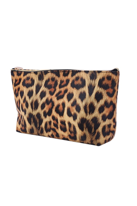 Women Multifunction Travel Printed Leopard Pattern Cosmetic Bag Makeup Case Pouch Toiletry Organizer