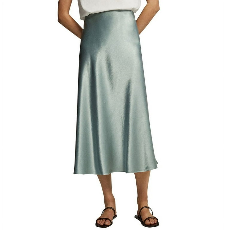 Satin vintage pull on maxi skirt discount