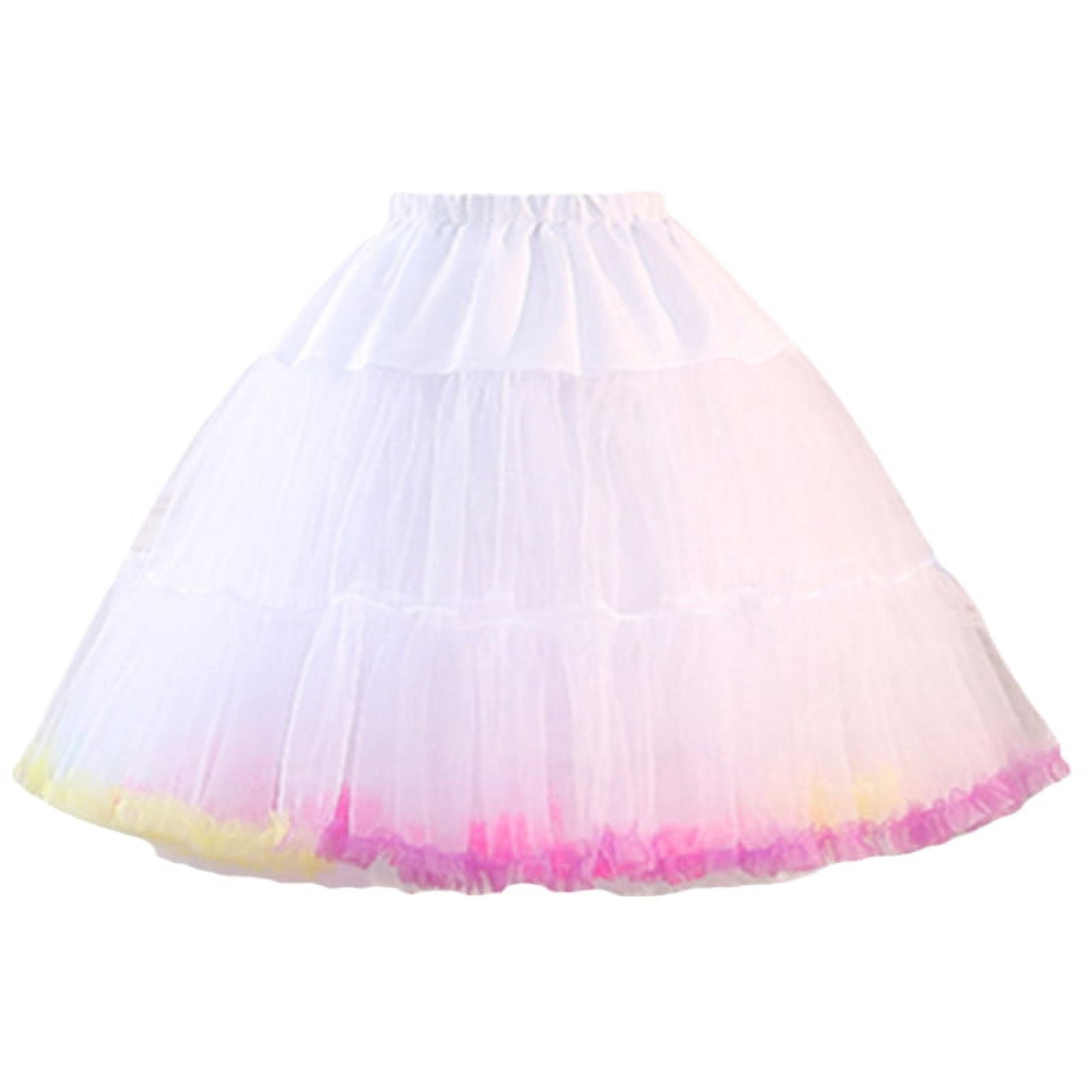 Jupe tutu plissée en tulle pour femme,jupon Lolita,demoiselle d'honneur