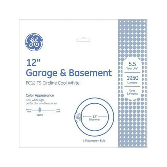 GE 32 watt T9 12 in. Dia. Circline Fluorescent Bulb Cool White A-Line 4100 K 1 pk