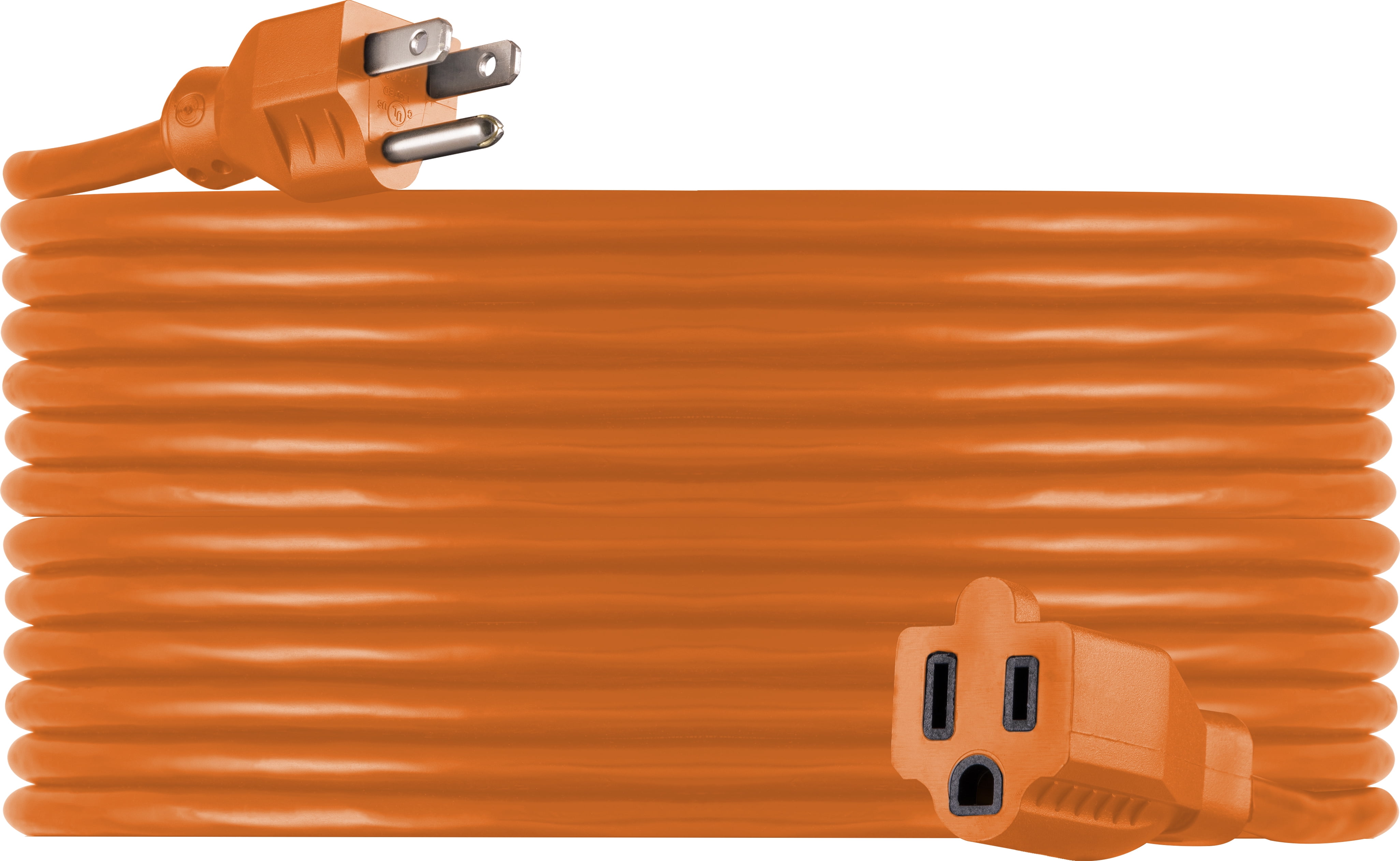 GENERAL ELECTRIC UltraPro Grounded Extension Cord, 50ft. Outdoor, Orange,  16-Gauge – 51926 