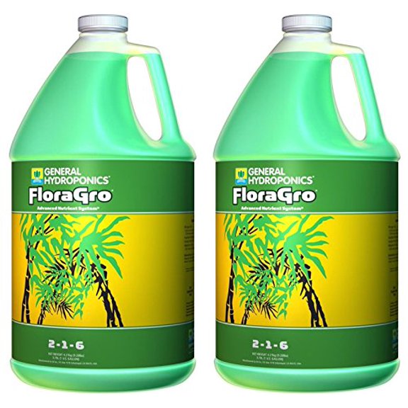 GENERAL HYDROPONICS (2) Gallons of FloraGro Liquid Plant Growth Formula / GH1...