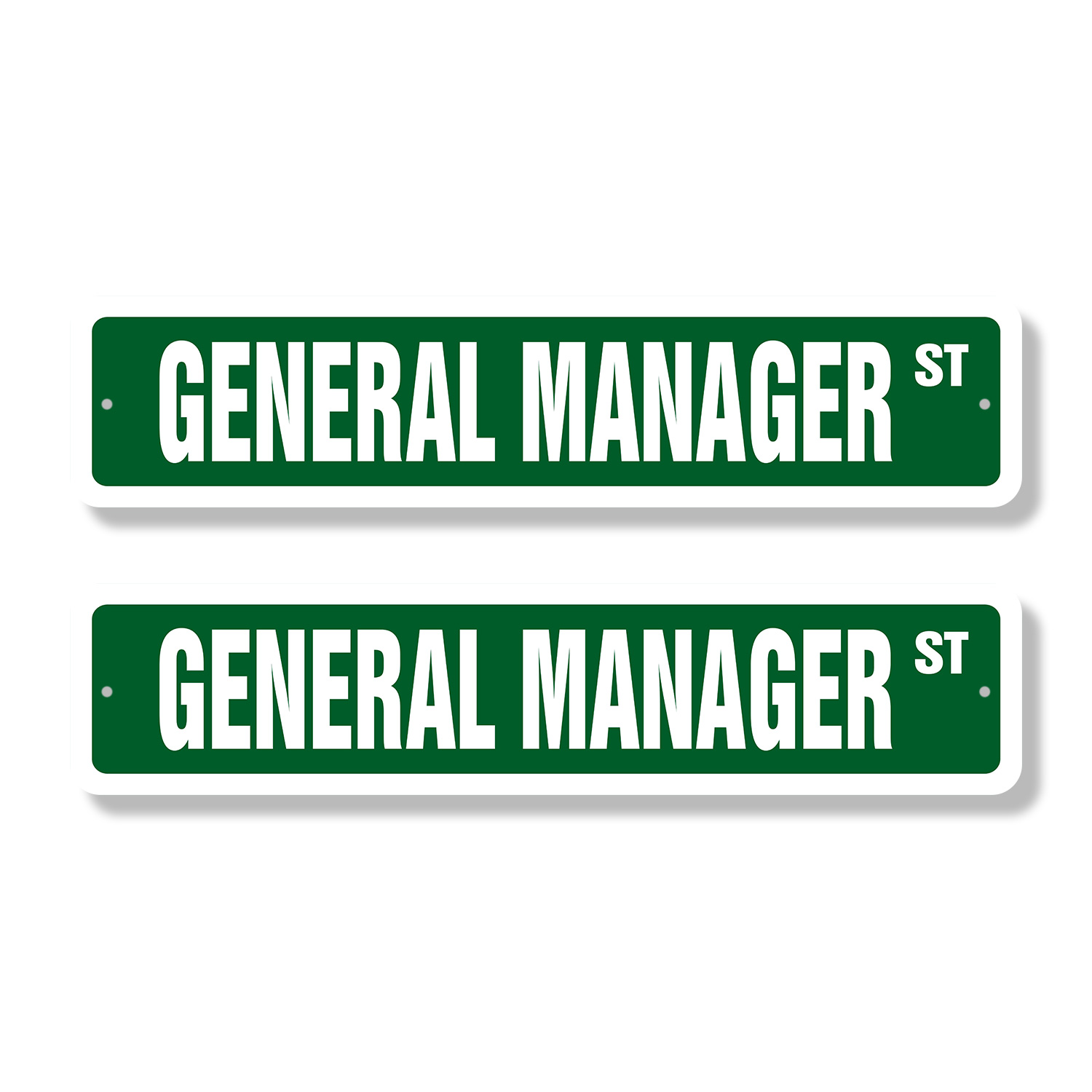 GENERAL MANAGER Classic Street Sign (2 Pack) manage ceo president vice ...