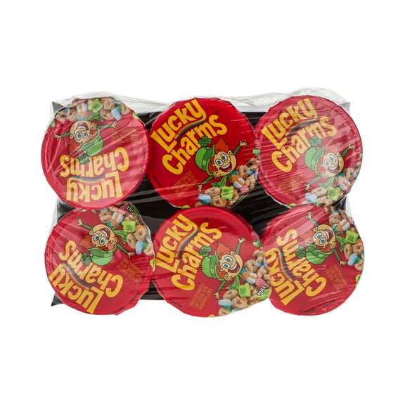 GENERAL MILLS CEREAL LUCKY CHARMS - Cup 1.7 oz Each ( 6 in a Pack )
