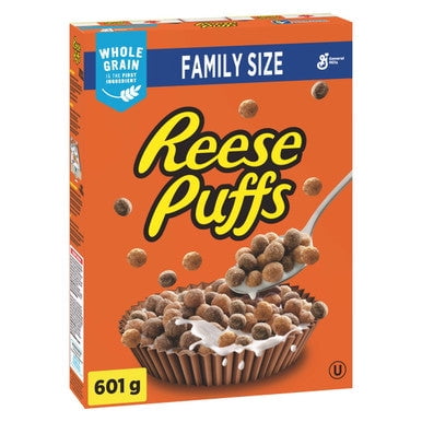 Reese Puffs Chocolate, Peanut Butter Cereal, 601g/21.2oz. (Imported from Canada)