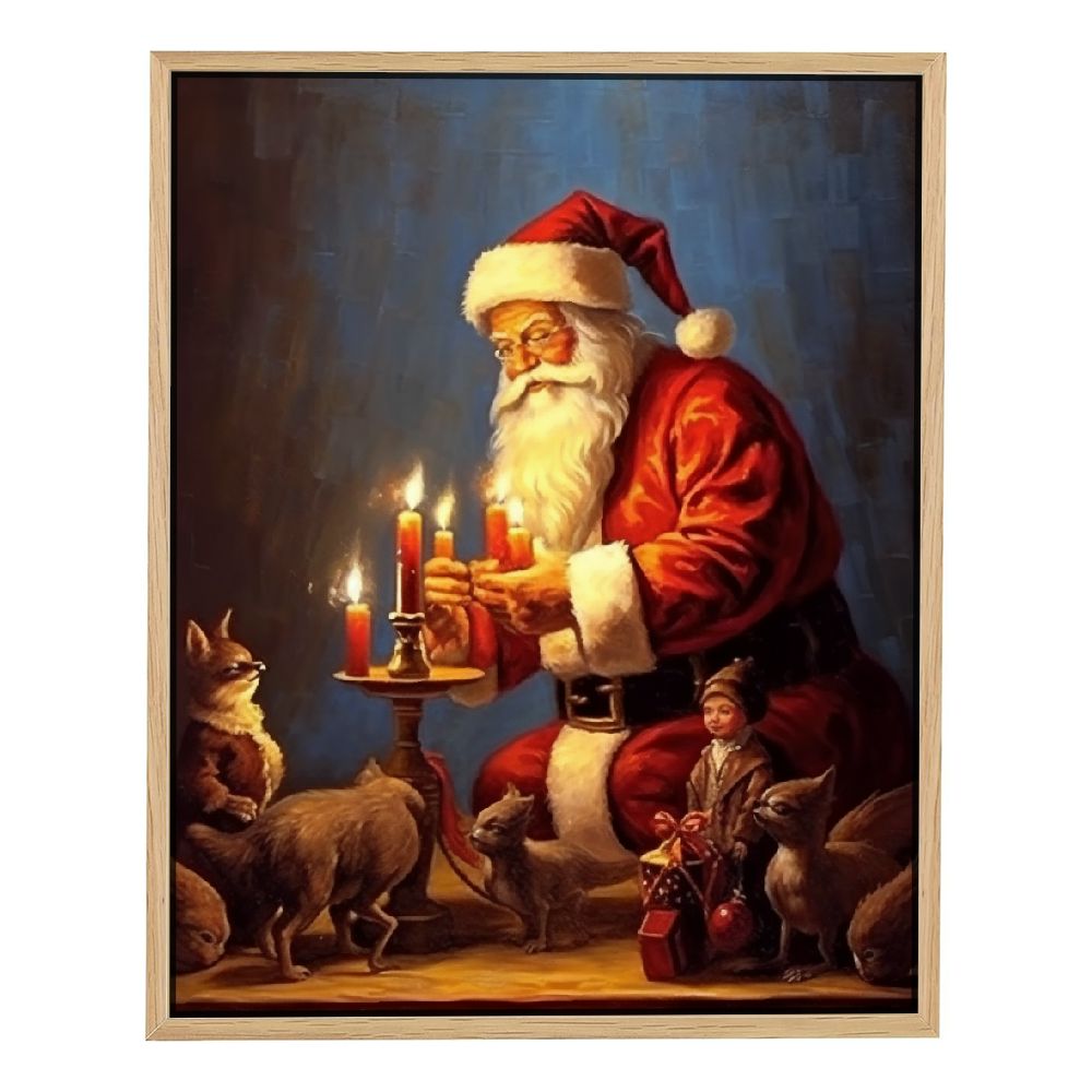 GENERALS Vintage Santa Claus Poster Merry Christmas Decoration Canvas