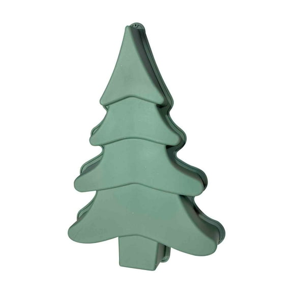 GENERIC Christmas Tree Cake Baking Tray Christmas Baking Cake Bread Baking Tray 3D Silicone Xmas Tree Cake Pan for Desserts Fondant Cake Decorations