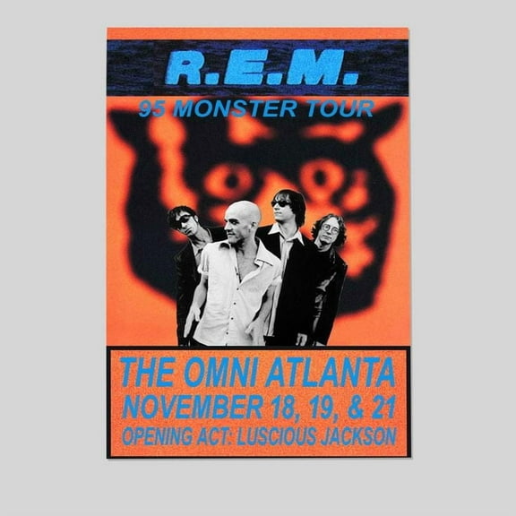 GENERIC R.E.M. REPLICA MONSTER TOUR 1995 CONCERT POSTER Size 24''x36'' - Postora