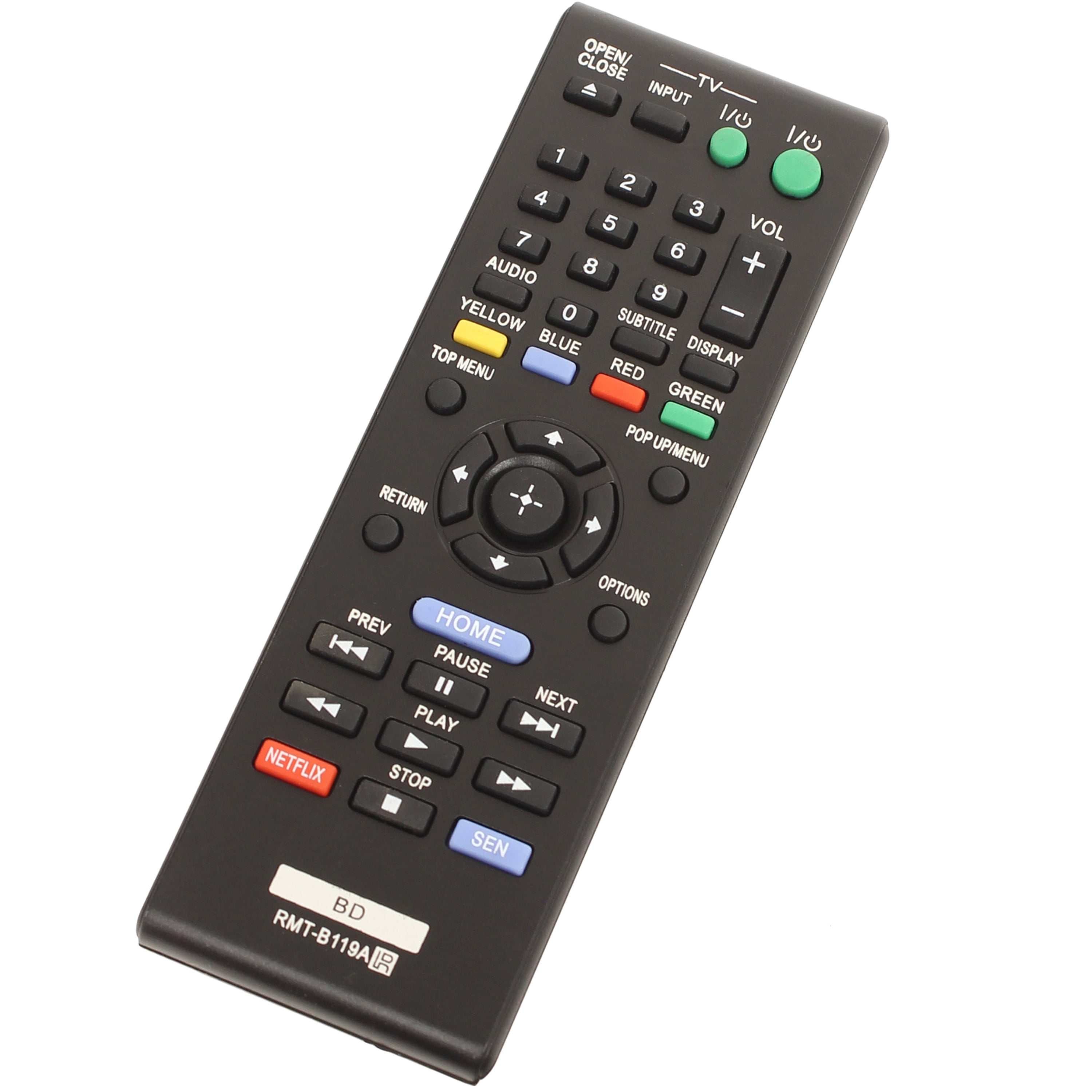 Mimotron Sony RMTB119A Bluray Remote Control for Player Models BDPS3100/BF & Others