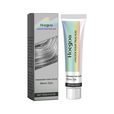 GENERIC Semi-Permanent Silver Fox Hair Dye Pewter-toned Hair Colorant- Vibrant Tubes Temporary Hair Color - Ammonia and Peroxide Free Long-lasting Color Locking (Gray)