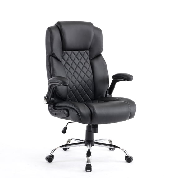 GENESIS Stylish Comfortable Office Desk Chair, Customer Rolling Seat, Butterfly mechanism Adjustable Height Perfect for Office, Conference Room, Reception, Waiting Area, Black