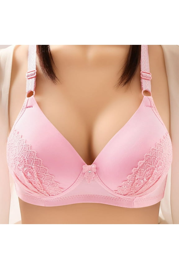 Bras Women Woman's Embroidered Glossy Comfortable Breathable Bra Bra Underwear No Rims