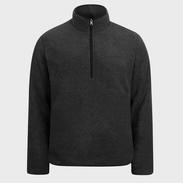 GENGING Mens 2024 Clothes Hooded Winter Cotton-padded Jacket Thickened Thermal Jacket Outdoor Coat Zipper Lamb Fleece Jacket