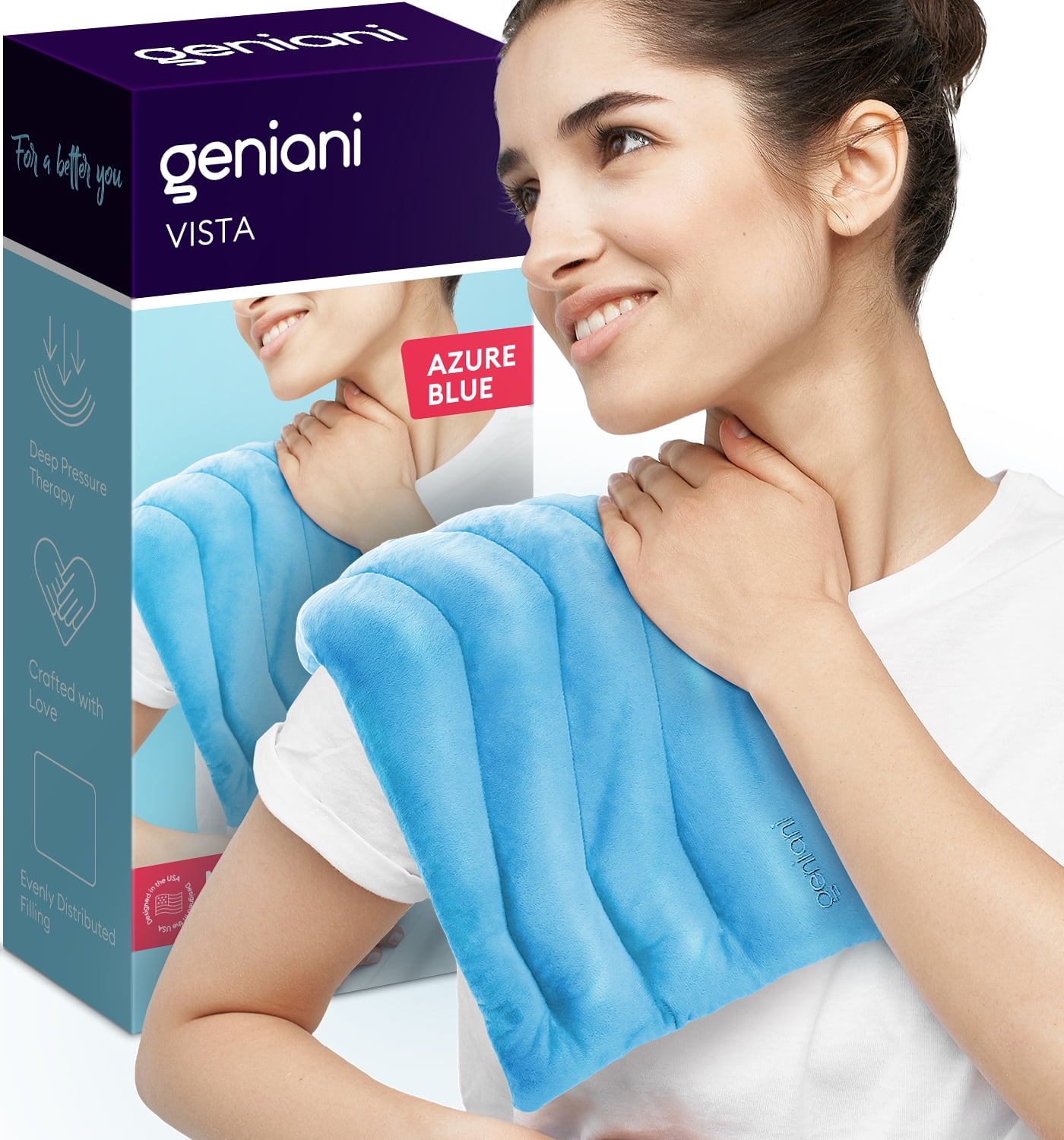GENIANI Microwavable Heating Pads for Cramps 8"x17", Cordless Microwave