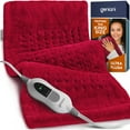 thumbnail image 1 of Geniani XL Heating Pad for Back & Cramps Relief – Heat Pad with Auto Shut Off, 6 Heat Settings, Ultra-Soft Machine Washable Fabric, Everyday Comfort for Home & Office (12"×24", Viva Magenta), 1 of 10