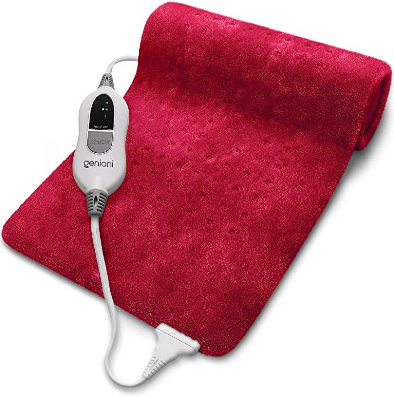 Geniani XL Electric Heating Pad for Pain Relief Auto Shut off Moist Heat FSA Approved 12 24