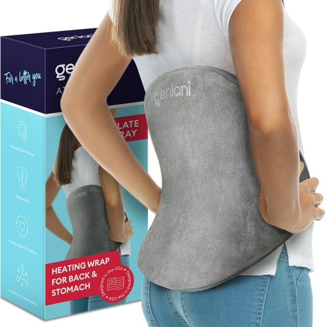 GENIANI XL Heating Pad for Back Pain Relief and Cramps Relief 15"x24