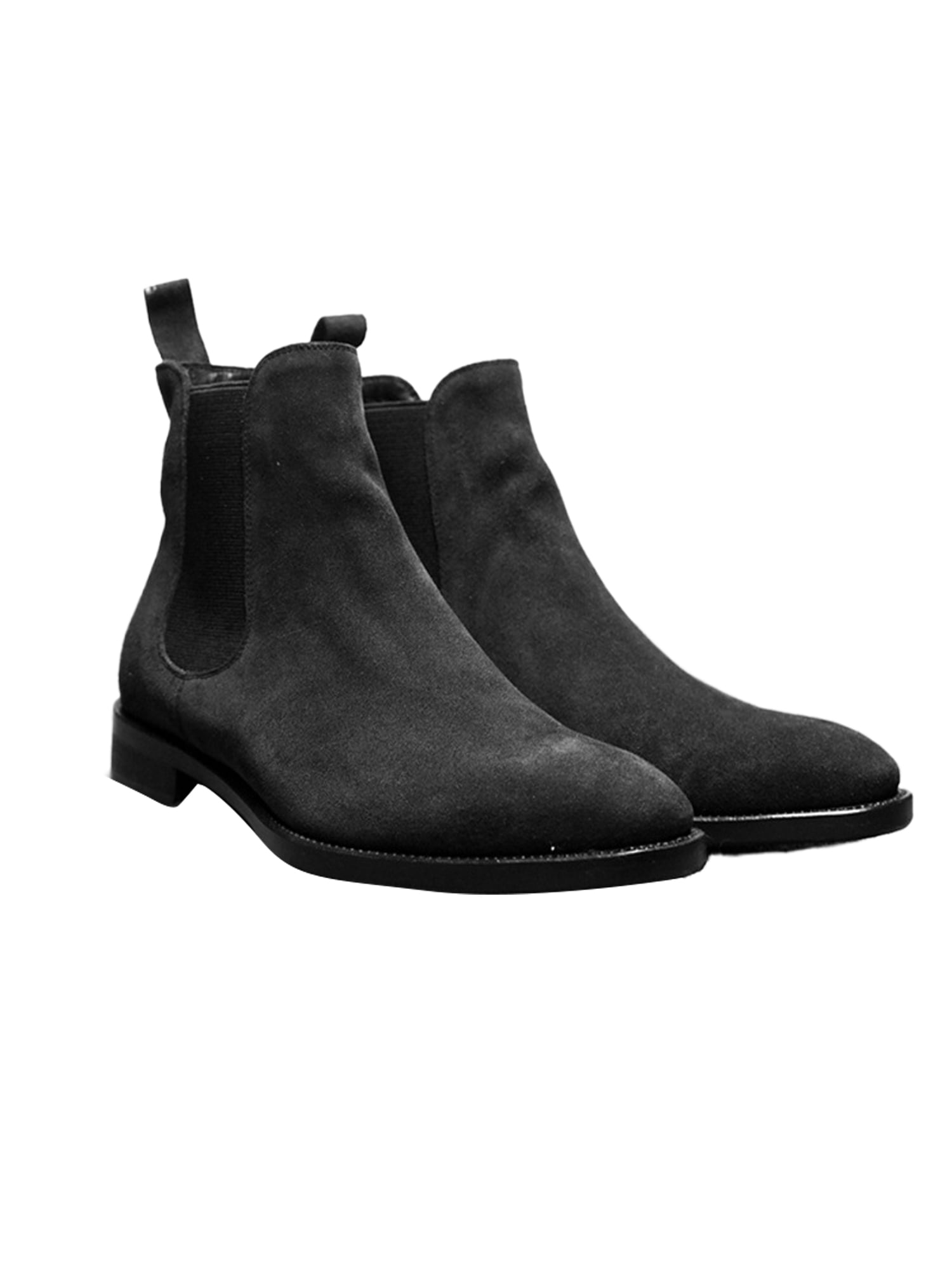 GENILU Men Casual Breathable Chelsea Boots Pointed Toe Ankle