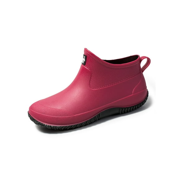 GENILU Men's Lightweight Antislip Safty Work Shoes Kitchen Comfortable Casual Low Top Rain Boots