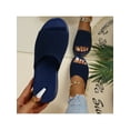 thumbnail image 1 of GENILU Slippers for Women Lightweight Comfortable Slip On Shoes Summer Beach Breathable Casual Open Toe Sandals, 1 of 9