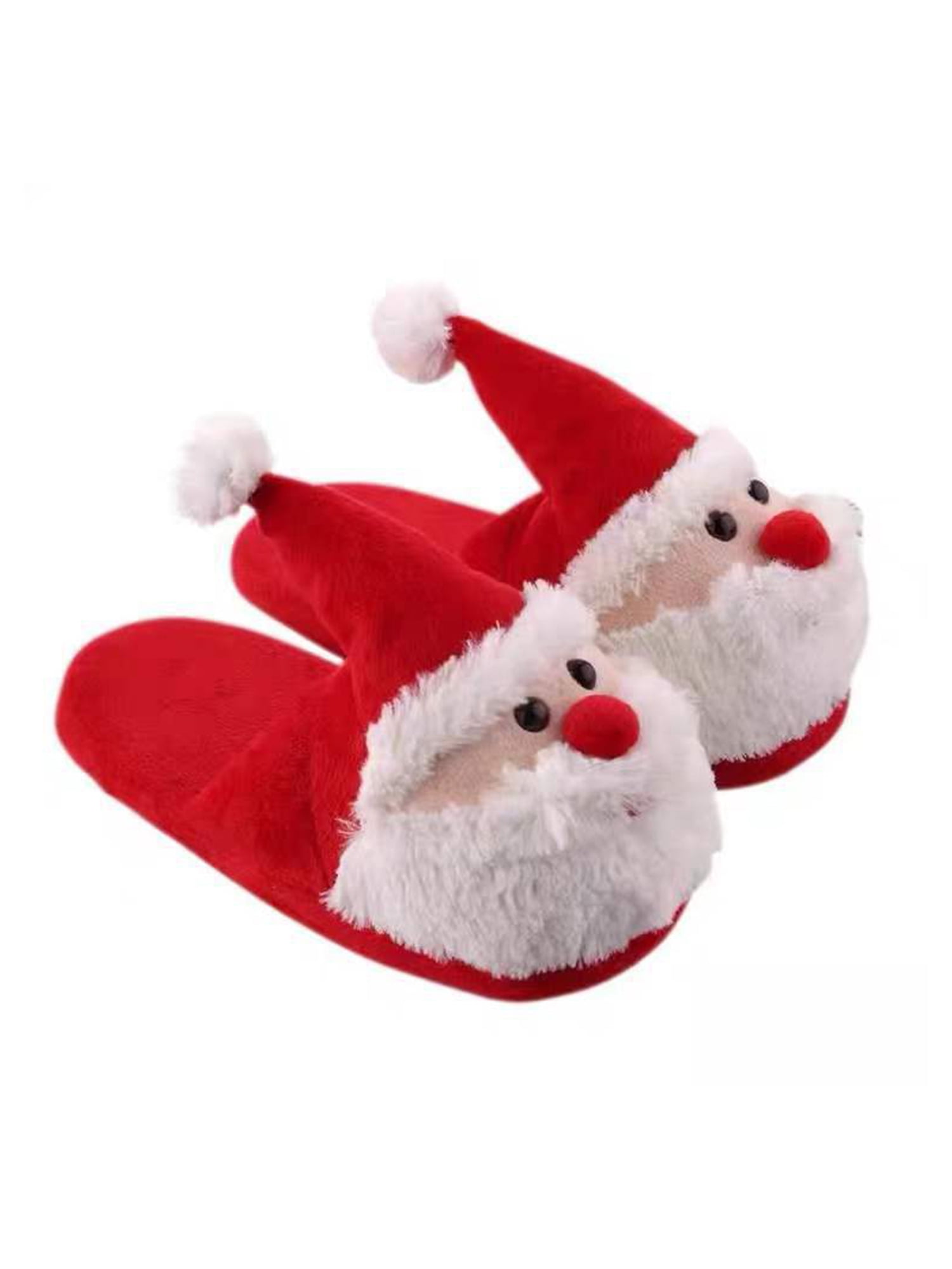 GENILU Women Cozy Home Shoe Fuzzy Christmas Slippers Bedroom Slip On