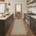 thumbnail image 1 of GENIMO 2' x 6' Runner Rug, Machine Washable Non Slip Low Pile Hallway Runner Rug for Kitchen Laundry Room, Artistic Modern, Dusty Green, 1 of 6