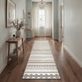 thumbnail image 1 of GENIMO 2' x 6' Runner Rug, Machine Washable Non Slip Low Pile Hallway Runner Rug for Kitchen Laundry Room, Boho Chic, Earthy Brown, 1 of 6