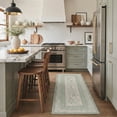 thumbnail image 1 of GENIMO 2' x 6' Runner Rug, Machine Washable Non Slip Low Pile Hallway Runner Rug for Kitchen Laundry Room, Modern Floral, Sage Blush, 1 of 6